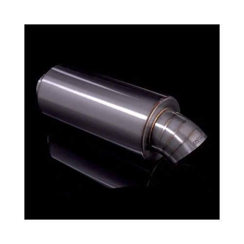 K-Tuned Silver 3" Universal Stainless Steel Turndown Universal Muffler Part Number: KTD-MFTD-30 5 K-Tuned Silver 3" Universal Stainless Steel Turndown Universal Muffler Part Number: KTD-MFTD-30 - Image 3