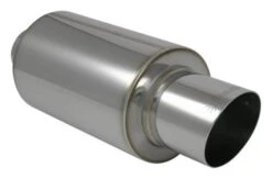 Vibrant 3" Inlet 17" Long TURBO Muffler W/ 4" Angle Cut Tip Part Number: 1061