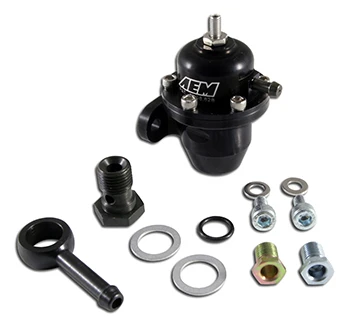AEM 88-91 Civic/CRX / 92-01 Prelude Adjustable Fuel Pressure Regulator Part Number: 25-303BK 3 AEM 88-91 Civic/CRX / 92-01 Prelude Adjustable Fuel Pressure Regulator Part Number: 25-303BK
