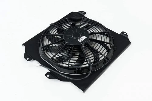 CSF Black 92-00 Civic / 94-01 Integra Aluminum Fan Shroud With 12inch SPAL Fan Part Number: 2858FB 3 CSF Black 92-00 Civic / 94-01 Integra Aluminum Fan Shroud With 12inch SPAL Fan Part Number: 2858FB