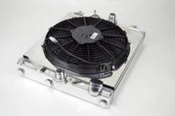 CSF 92-00 Civic Half Size 2 Row Radiator With Spal Fan Part Number: 2858X