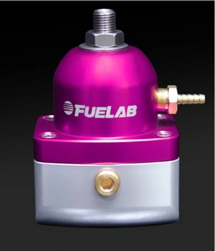 Fuelab Purple EFI Adjustable Fuel Pressure Regulator 2 -6AN Inlets Part Number: 51502-4 3 Fuelab Purple EFI Adjustable Fuel Pressure Regulator 2 -6AN Inlets Part Number: 51502-4