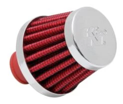 K&N Red 2 Inch Base OD Rubber Base Crankcase Vent Filter Part Number: 62-1600RD