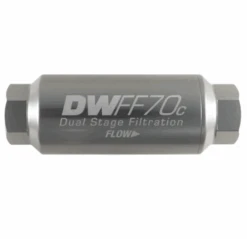 DeatschWerks -10AN 10 Micron 70mm Compact In-Line Fuel Filter Kit Part Number: 8-03-70C-010K
