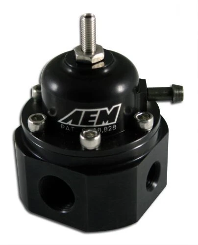 AEM Universal Fuel Pressure Regulator Part Number: 25-302BK 3 AEM Universal Fuel Pressure Regulator Part Number: 25-302BK