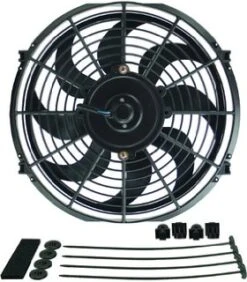 Blox Racing Black 12" Electric Slim Fan Part Number: BXCC-00002-BK