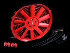 Blox Racing Red 12" Electric Slim Fan Part Number: BXCC-00002-RD