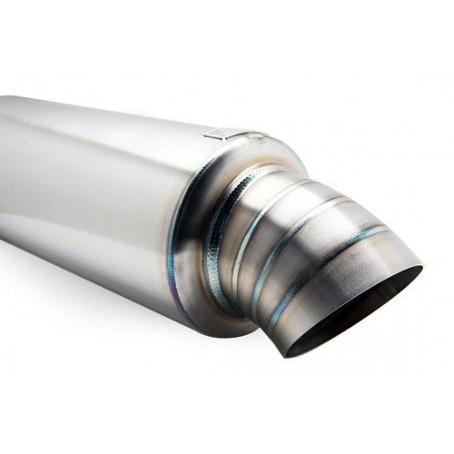 Blox Racing Silver 3" Turndown Tip Universal Muffler Part Number: BXEX-00108 7 Blox Racing Silver 3" Turndown Tip Universal Muffler Part Number: BXEX-00108 - Image 5