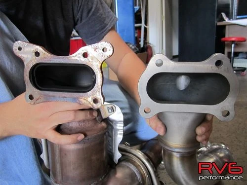 RV6 Performance 12-15 Civic SI Downpipe W/ High Flow Cat Part Number: BM_CIVIC_HFC-1215 4 RV6 Performance 12-15 Civic SI Downpipe W/ High Flow Cat Part Number: BM_CIVIC_HFC-1215 - Image 2