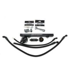 K-Tuned 6AN Center Feed Fuel System W/ Black Fuel Rail Part Number: FLK-CF-BLK