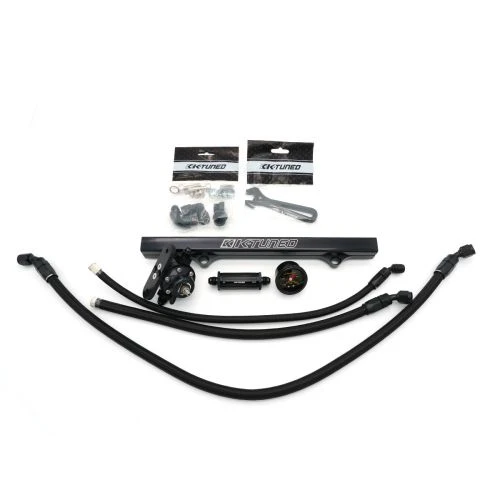 K-Tuned 6AN Center Feed Fuel System W/ Black Fuel Rail Part Number: FLK-CF-BLK 3 K-Tuned 6AN Center Feed Fuel System W/ Black Fuel Rail Part Number: FLK-CF-BLK
