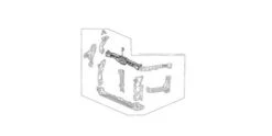 Honda 02-06 RSX Front Bulkhead Frame Set (Upper) Part Number: 04602-S6M-A01ZZ -K Series Parts Shop HON 04602 S6M A01ZZ 500x250