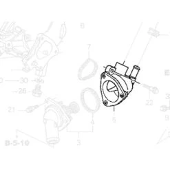 Honda K-Series Thermostat Case Part Number: 19320-PNA-003 -K Series Parts Shop HON 19320 PNA 003 2