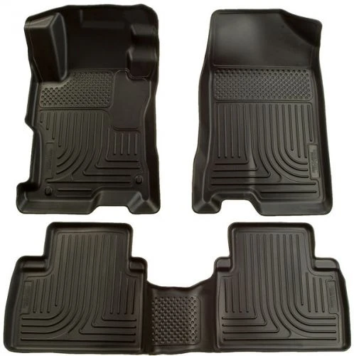 Husky 06-11 Civic Sedan Black WeatherBeater Front And Rear Floor Mats Part Number: 98411 3 Husky 06-11 Civic Sedan Black WeatherBeater Front And Rear Floor Mats Part Number: 98411