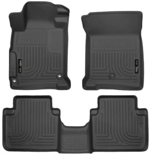Husky 13-17 Accord Sedan WeatherBeater Black Front & Rear Floor Liners Part Number: 98481 3 Husky 13-17 Accord Sedan WeatherBeater Black Front & Rear Floor Liners Part Number: 98481