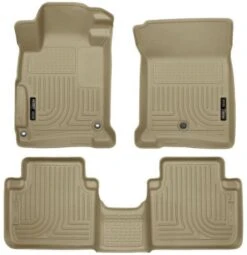 Husky 13-17 Accord Sedan WeatherBeater Tan Front & Rear Floor Liners Part Number: 98483