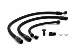 Hybrid Racing 92-00 Civic / 94-01 Integra K Swap Black Standard Fuel Line Kit Part Number: HYB-FLK-01-02