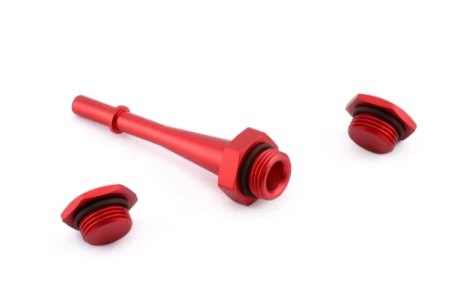 Hybrid Racing 06-11 Civic Si Dust Red Fuel Rail With EFI Fittings Part Number: HYB-FRL-01-11 7 Hybrid Racing 06-11 Civic Si Dust Red Fuel Rail With EFI Fittings Part Number: HYB-FRL-01-11 - Image 5