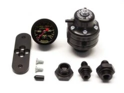 K-Tuned 8AN HP Fuel Pressure Regulator With Fittings And Gauge Part Number: KTD-FPR-08K