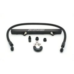 K-Tuned 06-15 Civic Si Black Fuel Rail Kit: Center Feed Part Number: KTD-KCF-BLK