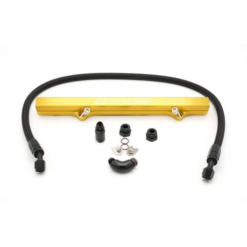 K-Tuned Gold Fuel Rail Kit: Center Feed Part Number: KTD-KCF-GLD 3 K-Tuned Gold Fuel Rail Kit: Center Feed Part Number: KTD-KCF-GLD