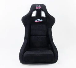 NRG ULTRA Black Alcantara Large Fiberglass Bucket Seat Part Number: FRP-302BK-ULTRA