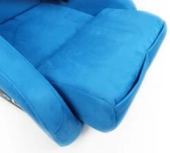NRG ULTRA Blue Alcantara Large Fiberglass Bucket Seat Part Number: FRP-302BL-ULTRA -K Series Parts Shop NRG FRP 302BL ULTRA M 4 500x449