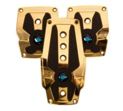 NRG Chrome Gold Aluminum Manual Sport Pedals Part Number: PDL-200CG