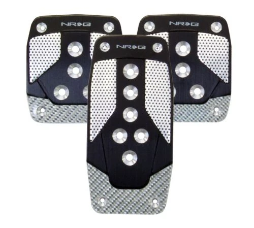 NRG Black And Silver Aluminum Sport Pedals Manual Transmission Part Number: PDL-400BK 3 NRG Black And Silver Aluminum Sport Pedals Manual Transmission Part Number: PDL-400BK