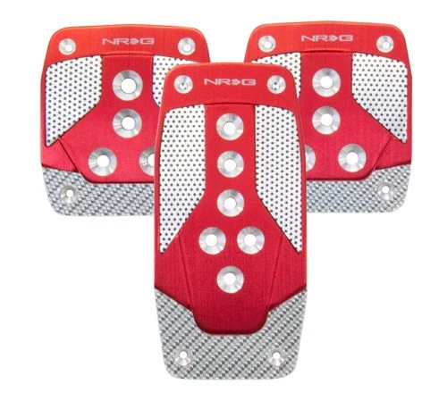 NRG Red Aluminum Sport Pedals Part Number: PDL-400RD 3 NRG Red Aluminum Sport Pedals Part Number: PDL-400RD