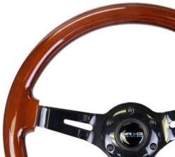 NRG Dark Woodgrain And Black 350mm Steering Wheel Part Number: RST-018BR-BK -K Series Parts Shop RST 055BR BK3 500x449