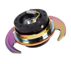 NRG Black Body And Neochrome Ring 3.0 Quick Release Part Number: SRK-650BK-MC