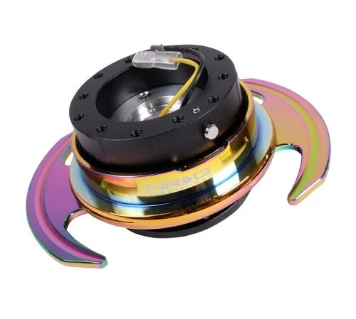 NRG Black Body And Neochrome Ring 3.0 Quick Release Part Number: SRK-650BK-MC 3 NRG Black Body And Neochrome Ring 3.0 Quick Release Part Number: SRK-650BK-MC