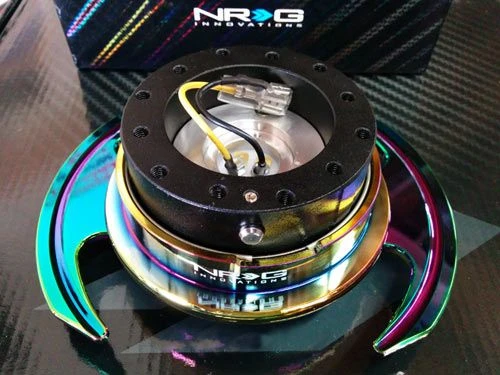 NRG Black Body And Neochrome Ring 3.0 Quick Release Part Number: SRK-650BK-MC 4 NRG Black Body And Neochrome Ring 3.0 Quick Release Part Number: SRK-650BK-MC - Image 2