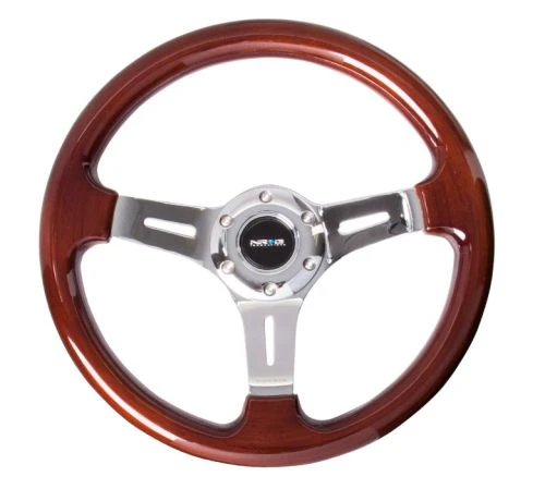 NRG Classic Woodgrain Chrome Spoke 330mm Steering Wheel Part Number: ST-015-1CH 3 NRG Classic Woodgrain Chrome Spoke 330mm Steering Wheel Part Number: ST-015-1CH