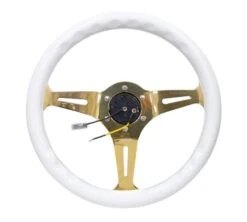 NRG 350mm Classic White Wood Grain W/ Chrome Gold Center Steering Wheel Part Number: ST-015CG-WT 10 NRG 350mm Classic White Wood Grain W/ Chrome Gold Center Steering Wheel Part Number: ST-015CG-WT -K Series Parts Shop ST 015CG WT 2 500x449