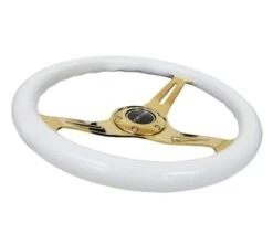 NRG 350mm Classic White Wood Grain W/ Chrome Gold Center Steering Wheel Part Number: ST-015CG-WT 9 NRG 350mm Classic White Wood Grain W/ Chrome Gold Center Steering Wheel Part Number: ST-015CG-WT -K Series Parts Shop ST 015CG WT 4 500x449