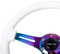 NRG 350mm White Woodgrain Steering Wheel Part Number: ST-015MC-WT -K Series Parts Shop ST 015MC WT 2 500x449