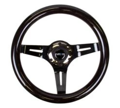 NRG Classic Black Woodgrain 310mm Steering Wheel Part Number: ST-310BK-BK