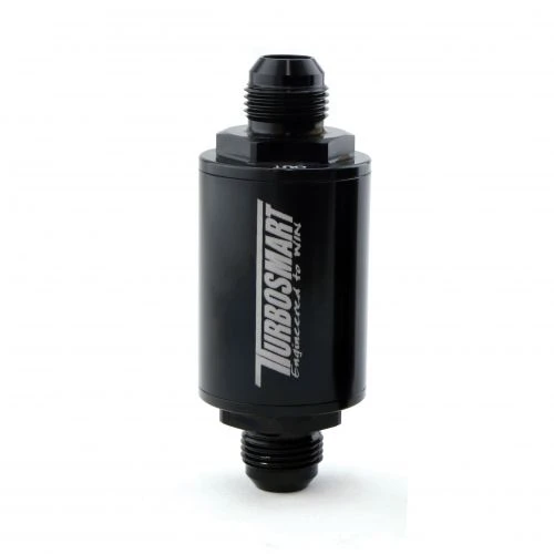 Turbosmart FPR Billet Inline Fuel Filter 1.75in OD 3.825in Length AN-10 Male Inlet - Black Part Number: TS-0402-1132 3 Turbosmart FPR Billet Inline Fuel Filter 1.75in OD 3.825in Length AN-10 Male Inlet - Black Part Number: TS-0402-1132